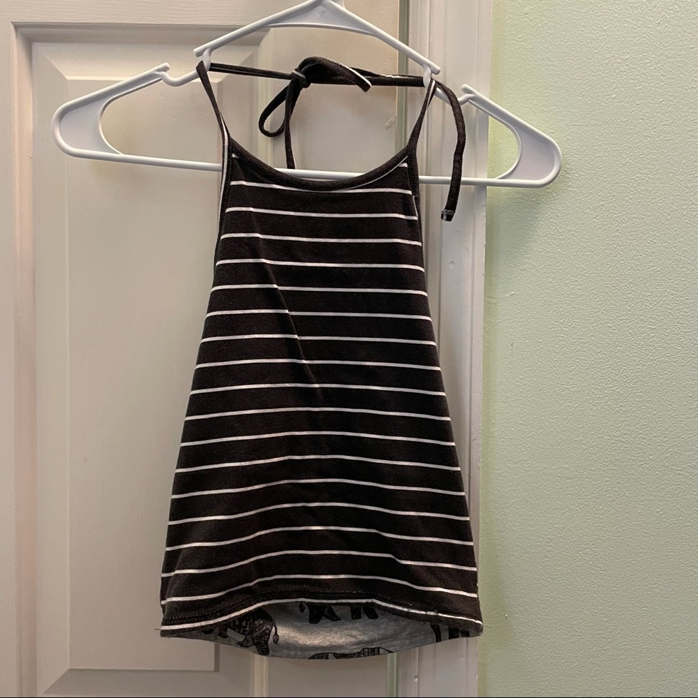 reversible halter crop top